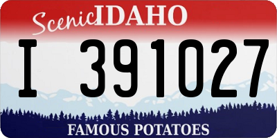 ID license plate I391027