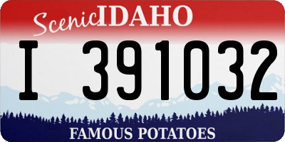 ID license plate I391032