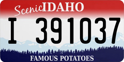 ID license plate I391037