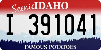 ID license plate I391041