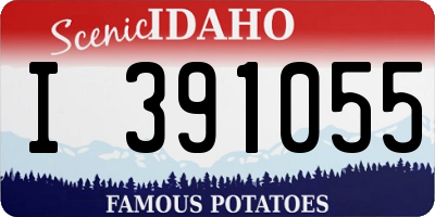 ID license plate I391055