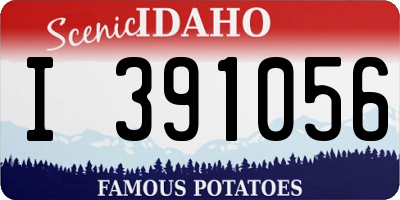 ID license plate I391056