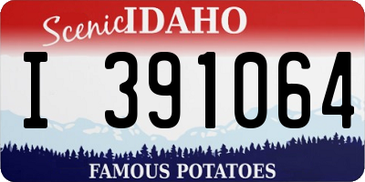 ID license plate I391064