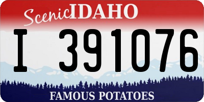ID license plate I391076