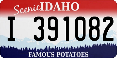 ID license plate I391082