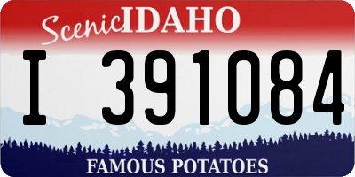 ID license plate I391084