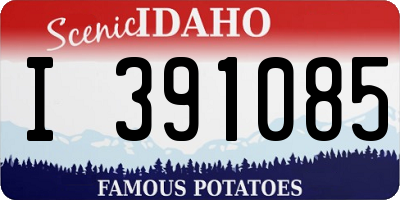 ID license plate I391085
