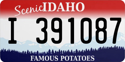 ID license plate I391087