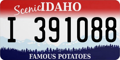 ID license plate I391088