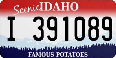 ID license plate I391089