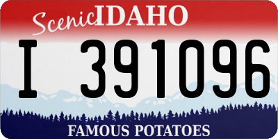 ID license plate I391096