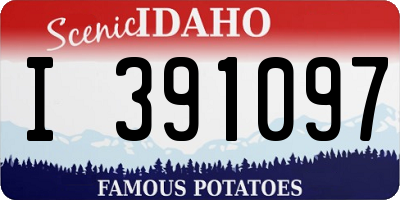 ID license plate I391097
