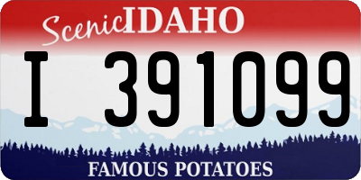 ID license plate I391099