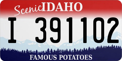 ID license plate I391102