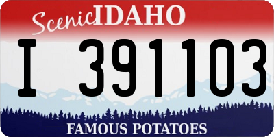 ID license plate I391103