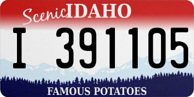 ID license plate I391105