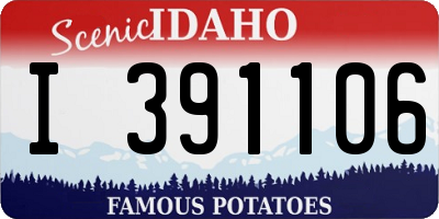 ID license plate I391106