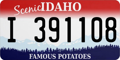 ID license plate I391108