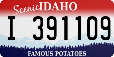ID license plate I391109