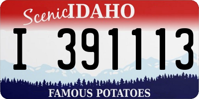 ID license plate I391113