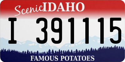 ID license plate I391115