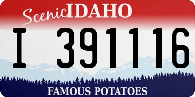 ID license plate I391116