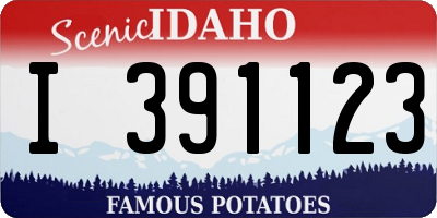 ID license plate I391123