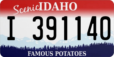 ID license plate I391140