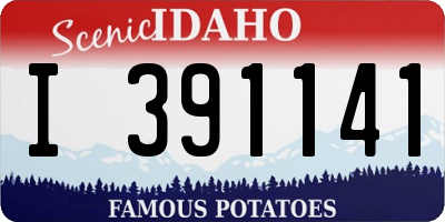ID license plate I391141