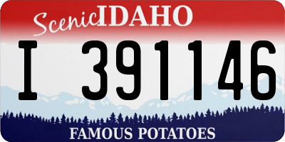ID license plate I391146