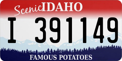 ID license plate I391149