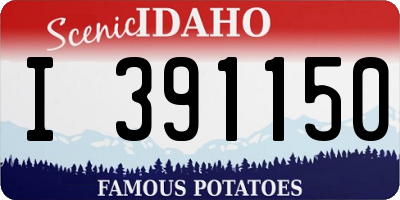 ID license plate I391150