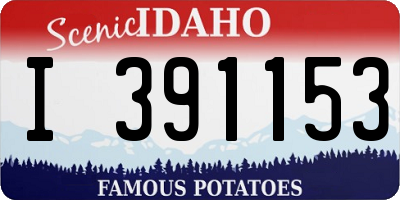 ID license plate I391153