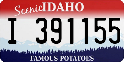 ID license plate I391155