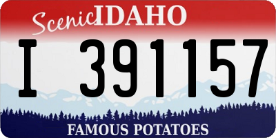 ID license plate I391157