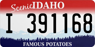 ID license plate I391168