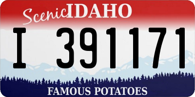 ID license plate I391171