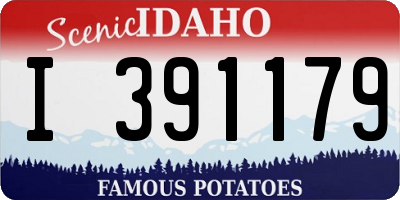 ID license plate I391179