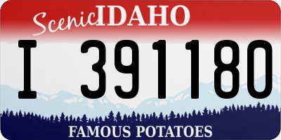ID license plate I391180