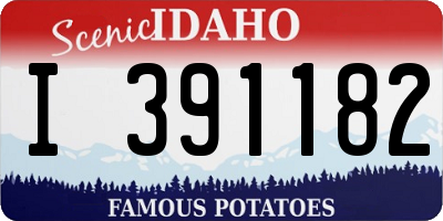 ID license plate I391182