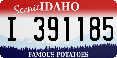 ID license plate I391185