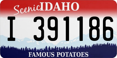 ID license plate I391186