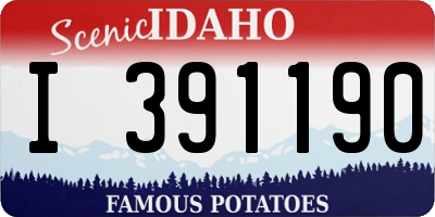 ID license plate I391190