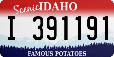ID license plate I391191