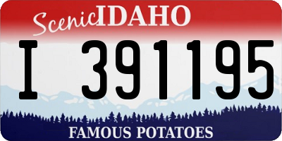 ID license plate I391195