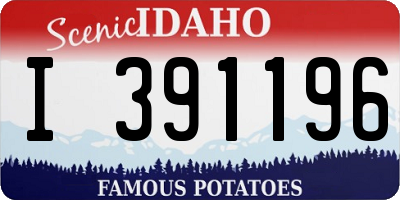 ID license plate I391196