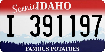 ID license plate I391197