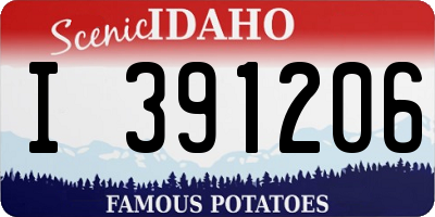 ID license plate I391206