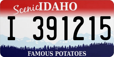 ID license plate I391215