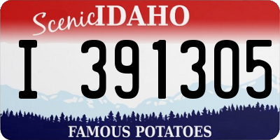 ID license plate I391305
